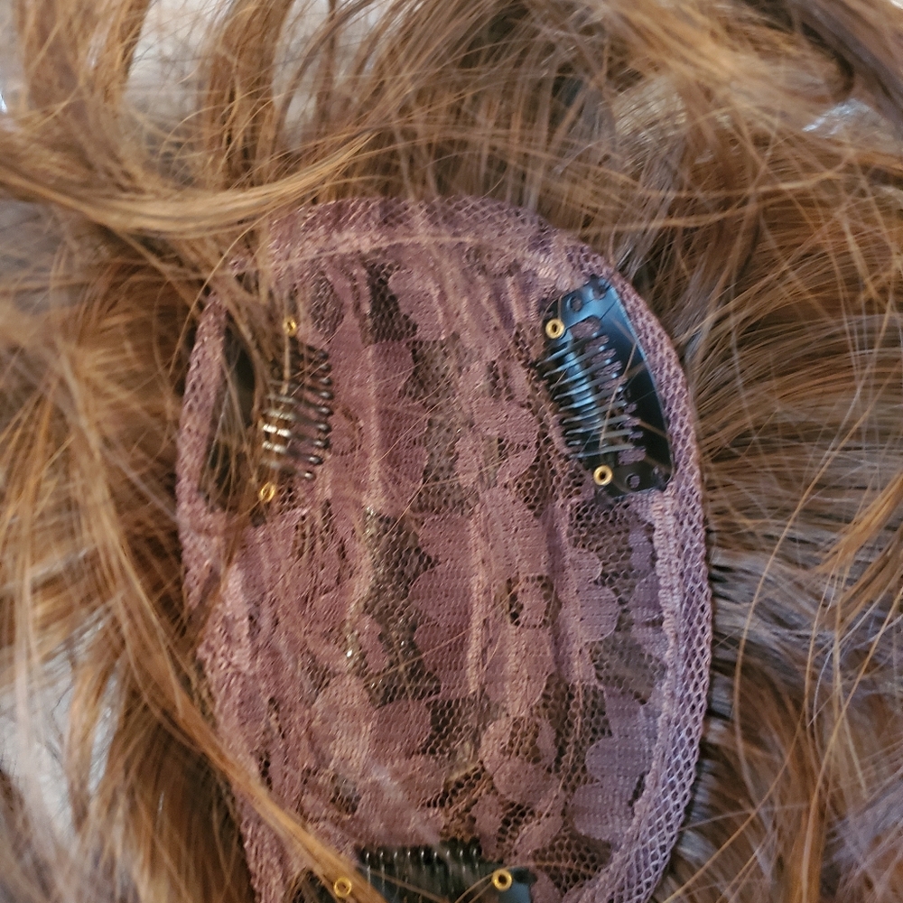 Synthetic Hair Topper ,new Brunished Brown - Picture 5 of 7